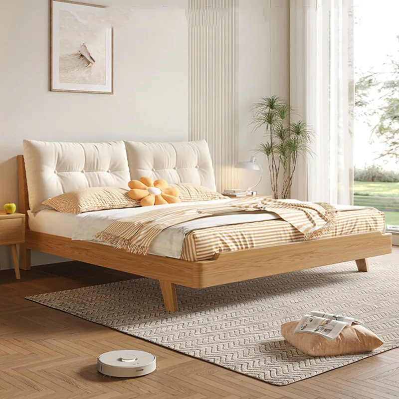 

Modern Design Bed Wooden Space Saving Japanese Double Full Sleeping Bed Safe Girls Letto Matrimoniale Lounge Suite Furniture