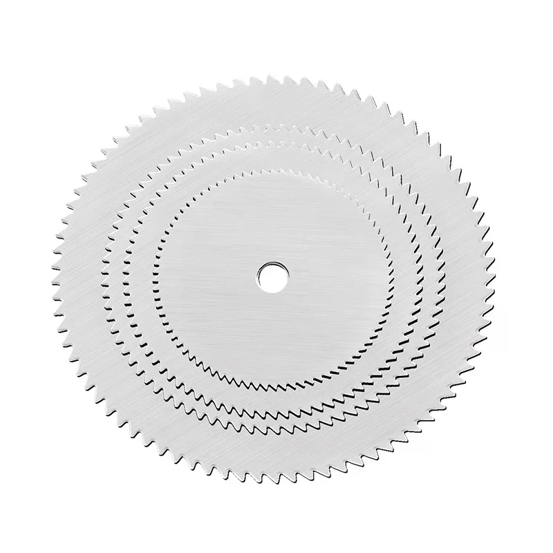 Mini Circular Saw Blade Set Stainless Steel Wood Cutting Disc for  Rotary Tools with Mandrel Wood Cutter Wheel 5pcs view 2