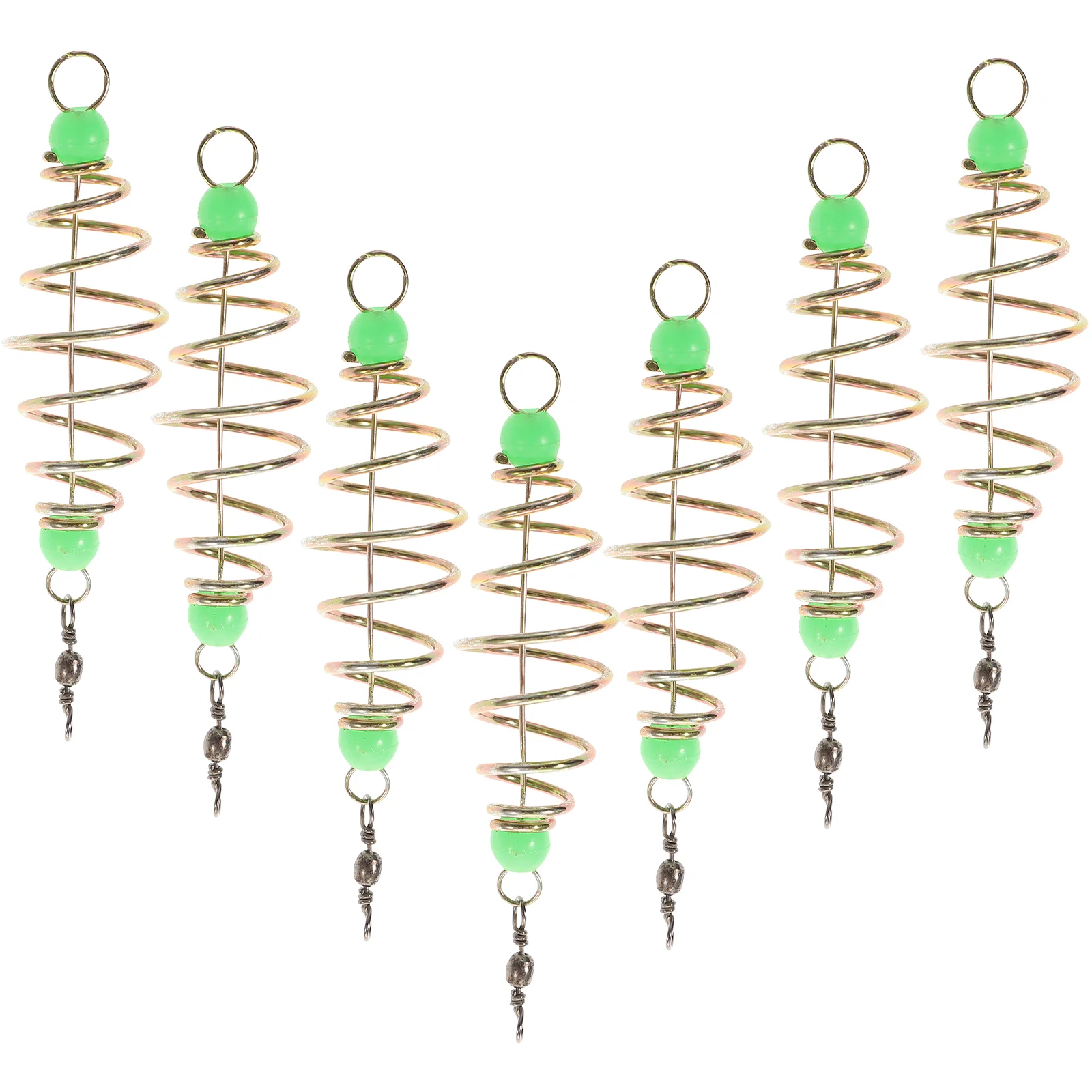 

24 Pcs Method Spring Bait Fishing Lure Feeder Carbon Steel Shrimp Catch Basket Trap Cage