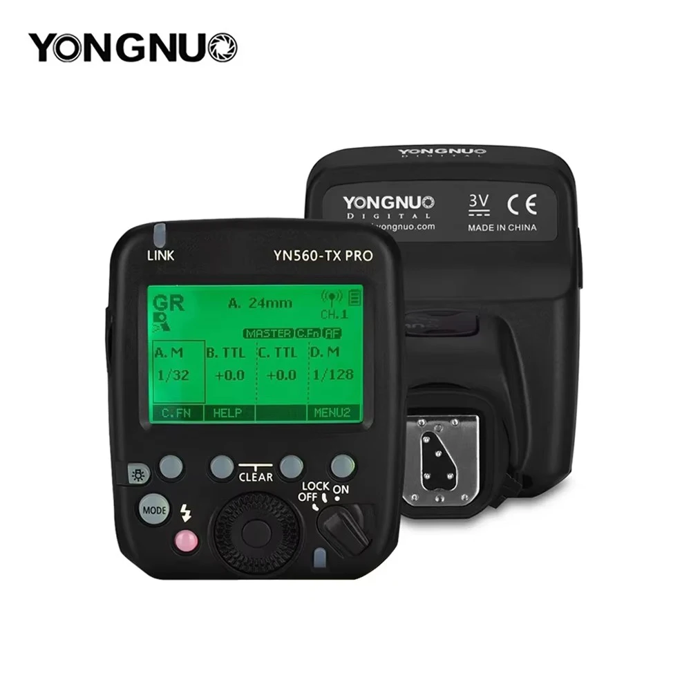 Беспроводной пульт-триггер YONGNUO YN560-TX PRO 2.4G для вспышек Canon Nikon Sony DSLR, приемник YN968N RF605