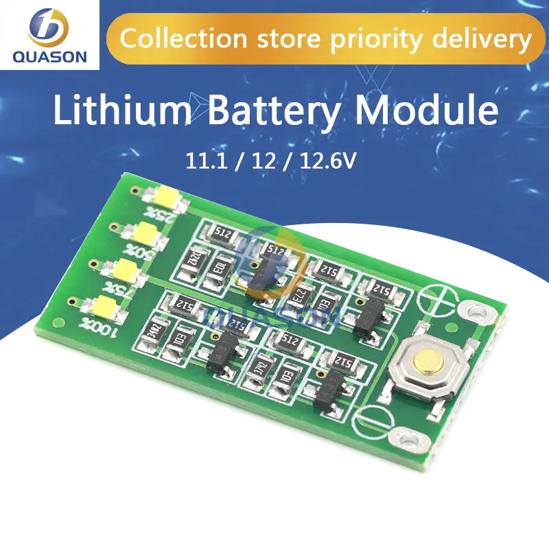 3S 11.1V 12V 12.6V Lithium Battery Capacity Indicator Module Lipo Li-ion Power Level Display Board 3 Series 9-26V