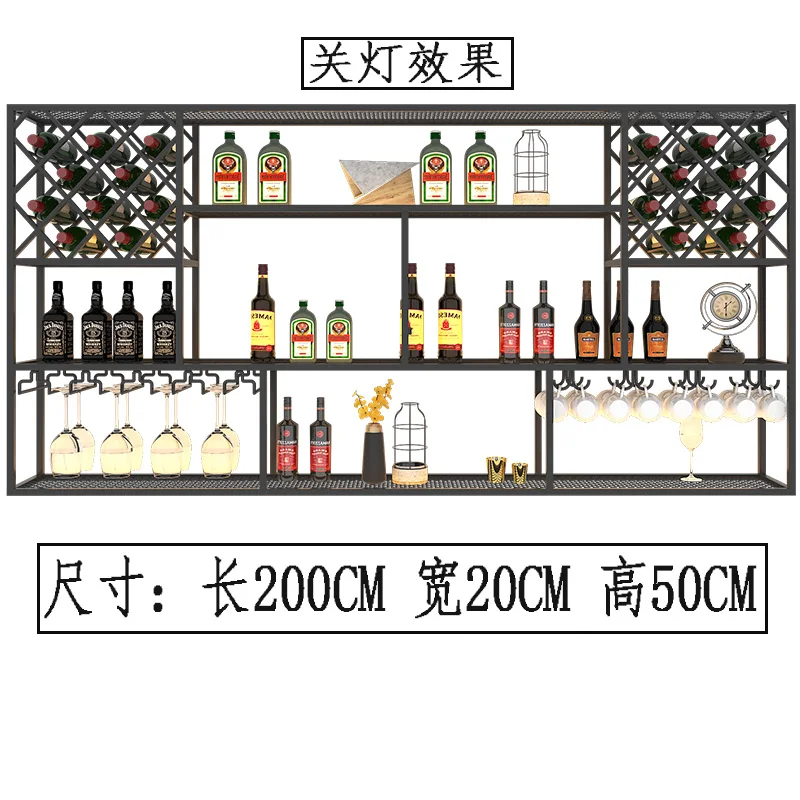 Industrial Display Bar Cabinet Buffet Organizer Standing Kitchen Cabinet Modern Accesories Meuble Bar Decoration Furniture