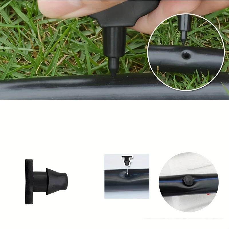 60pcs, Drip Irrigation Parts Barbed End Plugs Goof Plugs Drip Irrigation Fittings Drip Line Connectors For Irrigation Tubing