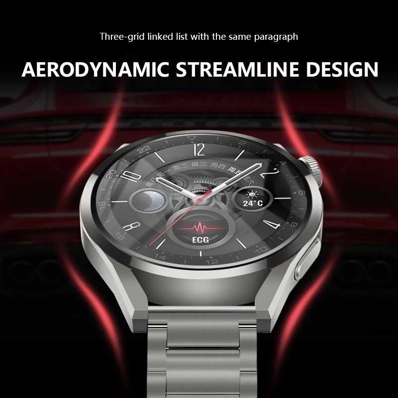 لساعة هواوي 3 برو الفرقة الجديدة 22 مللي متر حزام ساعة معدني من التيتانيوم لهواوي GT 3 46 مللي متر/GT3/GT 2 46 مللي متر/GT2 برو سوار حزام الساعات