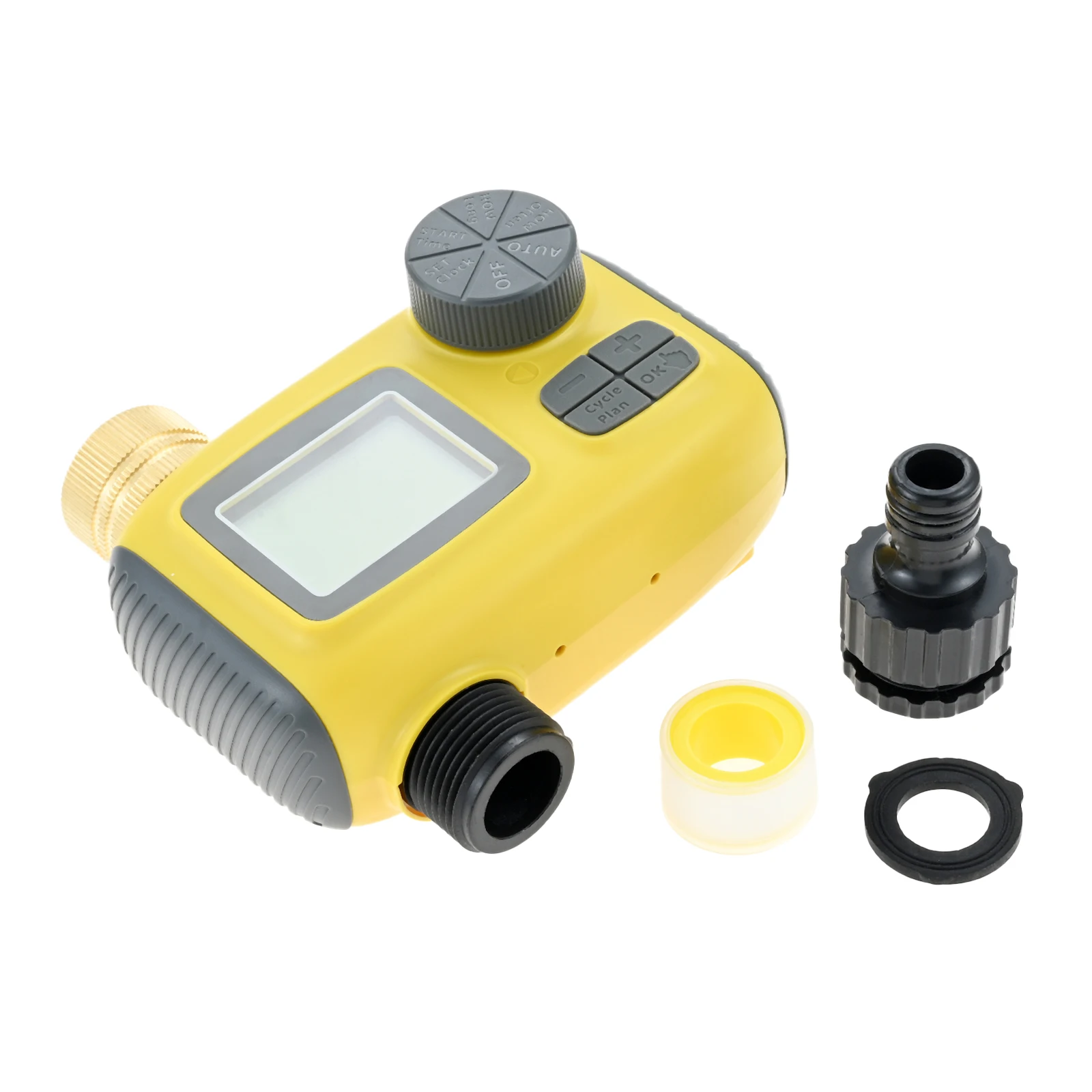 Smart Irrigation Computer Valve LCD Display Watering Timer Rain Delay/Manual Water Garden Lawn Courtyard Greenhouse Agriculture