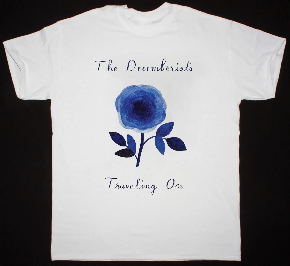 The Decemberists Traveling On Short Sleeve Cotton White All Size Shirt