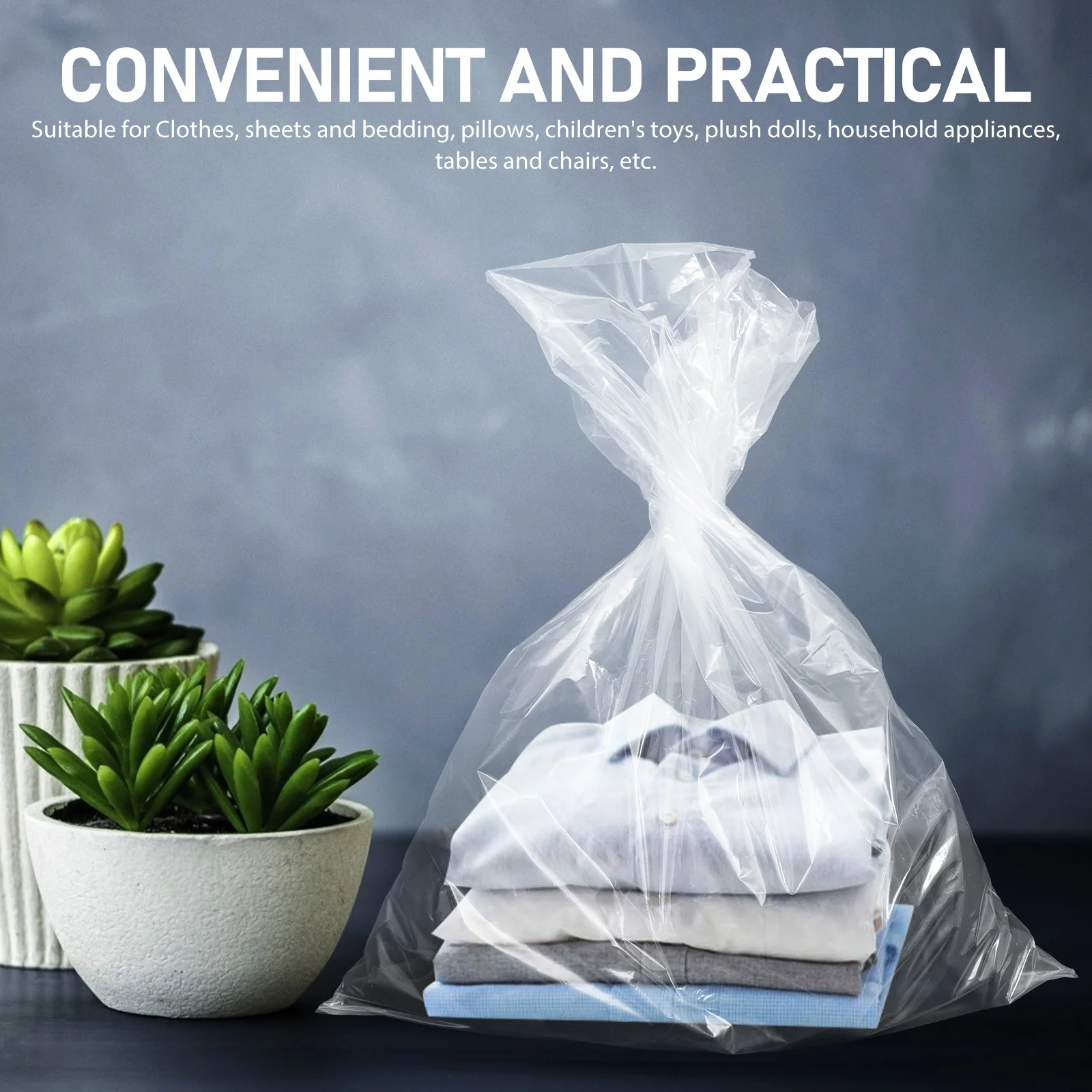 

10Pcs Transparent Furniture Wrapping Bag Thickened Durable Plastic Cover for Home Appliances Clothes Sofa Protector