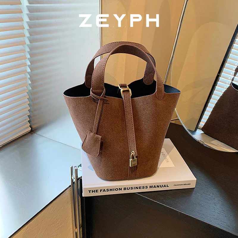 

Zeyph Soft Leather Bucket Bag Ladies Soft Leather Bucket Bag Designer Crossbody & Handbag for Women 2025 Small Hand bags