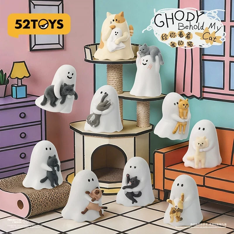 

In Stock 5cm 52toys Blind Box Ghody Series Behold My Cat Official Genuine Figure Trendy Toys, Dolls, Ornaments, Birthday Gifts