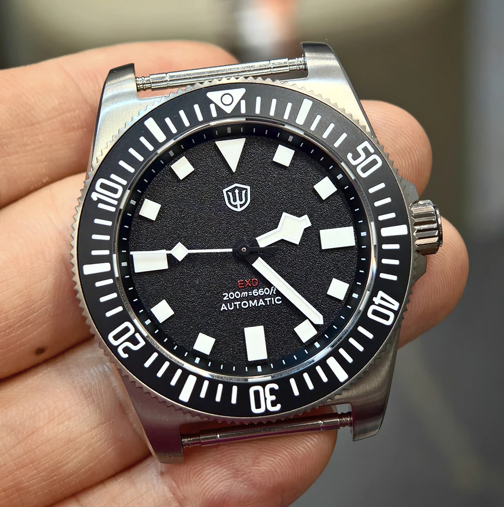 Watchdives EXD 40mm Mechanical Watch Peacock SL3001 Automatic Movement Sapphire Crystal BGW9 Lume Grade 2 Titanium Men's Watch