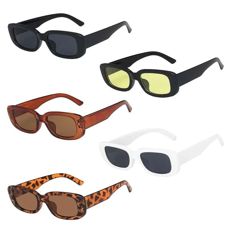 Leopard Fashion Retro Square Sunglasses for Women - Anti-UV Cycling Eyewear