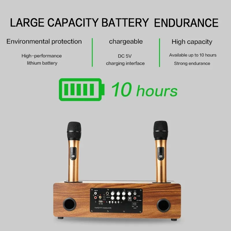 

Handheld Mic Karaoke Wireless Party Handheld Singing Speakers For Home Theater Multimedia YARMEE YKM01