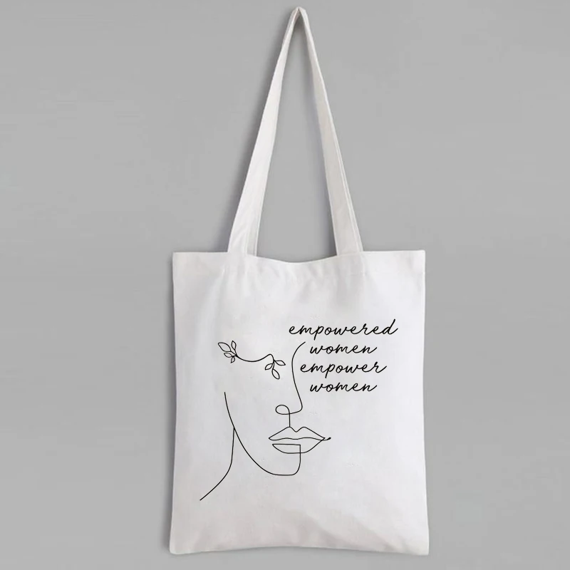 

Empower Women Feminist Tote Bag Gift for Her Girl Power Fashion Tote Bag Feminist Shopping Bag Inspirational Bag