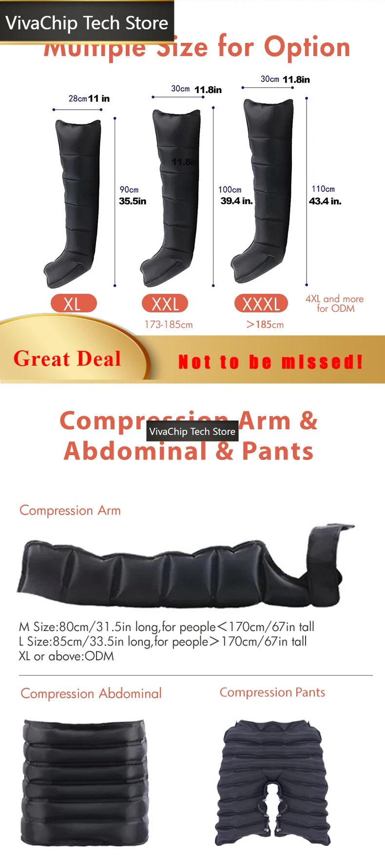 VivaCTLeg And Foot 8 Chamber Cooling And Heating Recovery Boots Professional Therapy Air Compression Therapy System Massage Boot