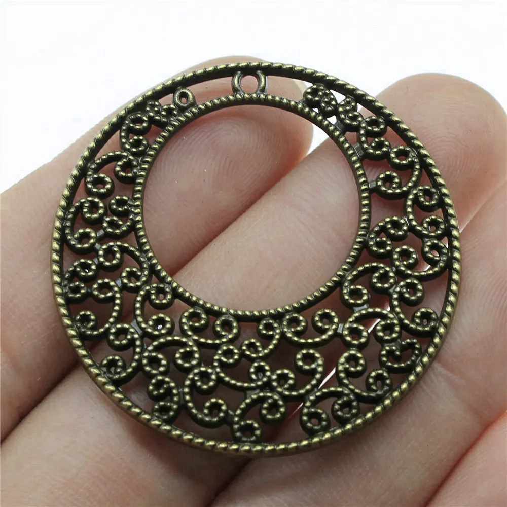 Flower Of Life Geometry Spiritual Charm Pendant Alloy Elegant Women Handmade