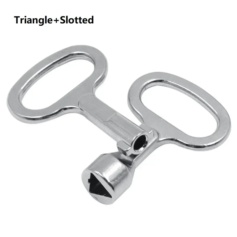 Zinc Alloy Triangular Slotted Key Wrench For Distribution Box Valve Key Torque Wrench Electric Cabinet Lock Elevator Door Key