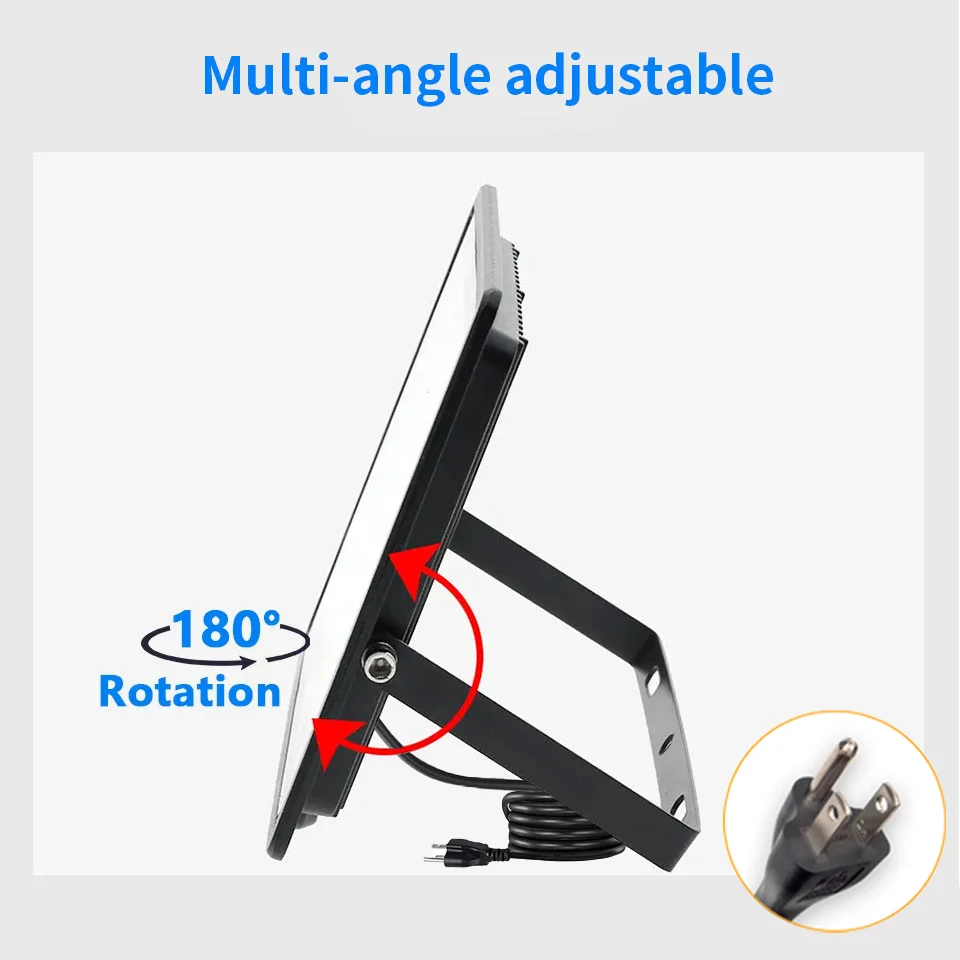 LED Flood Lights With Plug Outdoor Light LED 110V Refletor Led Outdoor Lights Waterproof Garden Lights Outdoor LED Lights Street