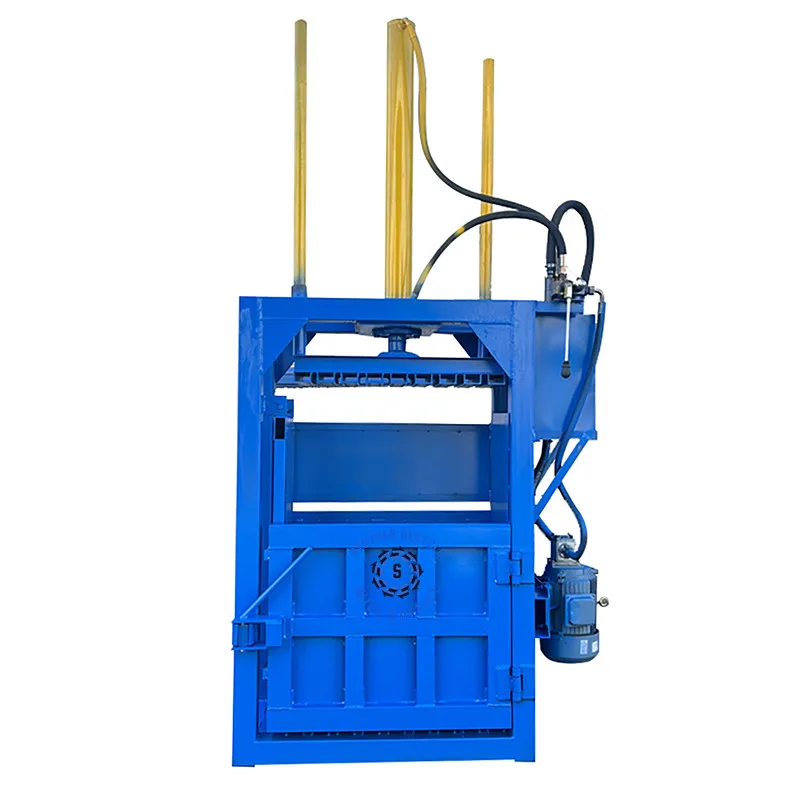 Vertical Semi-automatic Hydraulic Packer /Waste Paper Baler Of Garbage Station /Waste Cloth Waste Compressor