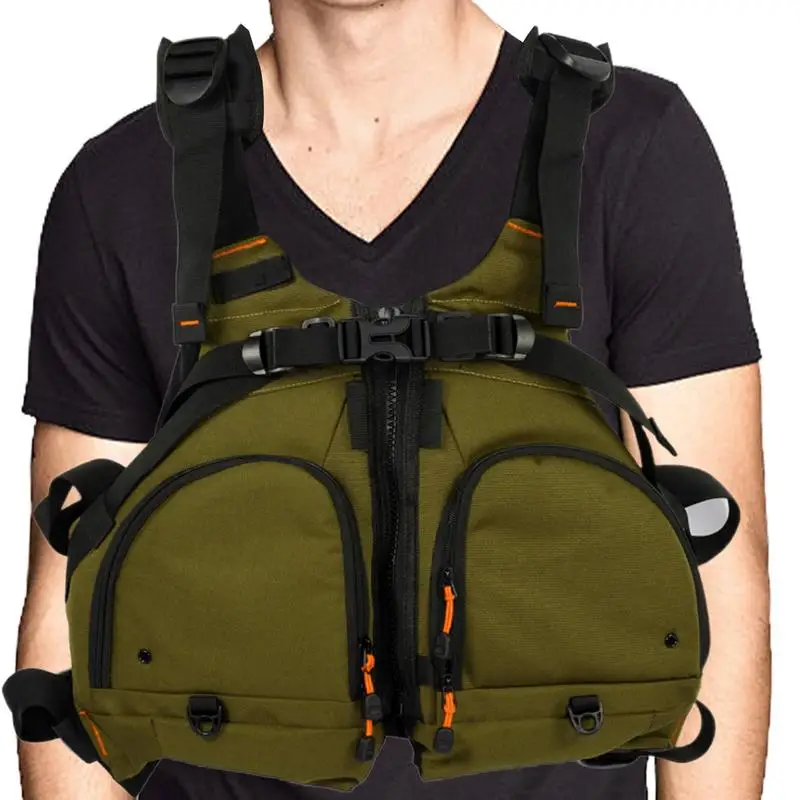 Snorkel Vest Buoyancy Snorkeling Vests Multi-Pocket Boating Vest Kayak Fishing Jackets Adults Swim Vest For Swimming Snorkeling