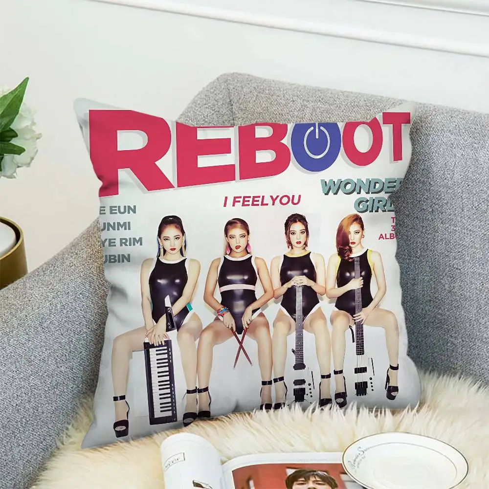 

W-Wonder G-Girls наволочка чехол для альбома диван декоративный домашний двусторонний принт короткий плюшевый милый чехол для подушки