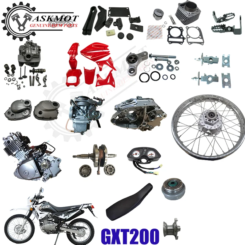 لوحات جانبية للدراجة النارية من واقي خزان الوقود لـ Qingqi Genesis GXT200 GS200 QM200GY أغطية الجسم الجانبية البلاستيكية #6