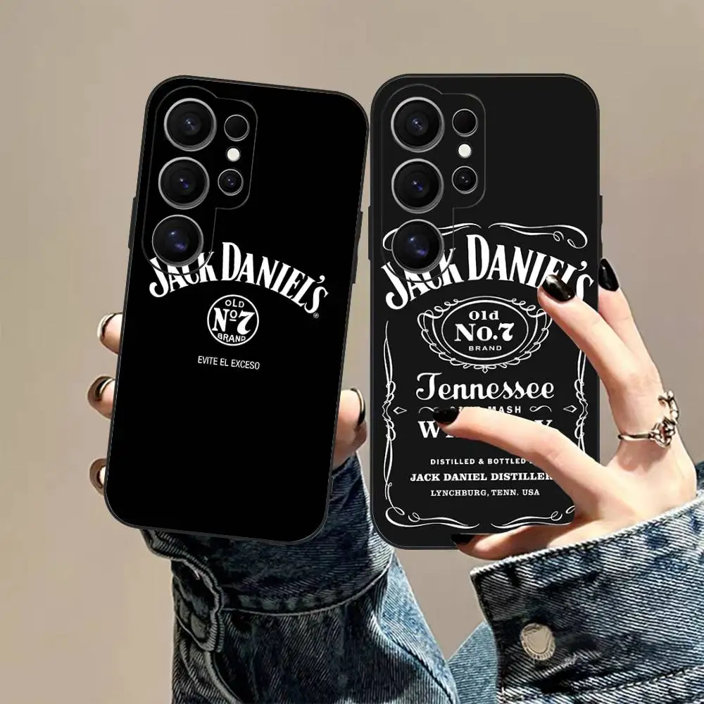 J-Jack D-Danielss Phone Case For Samsung S 24 Fe 25 Ultra Plus 20 Lite 21 30 22 23 24 22 Ultra 5G Fundas