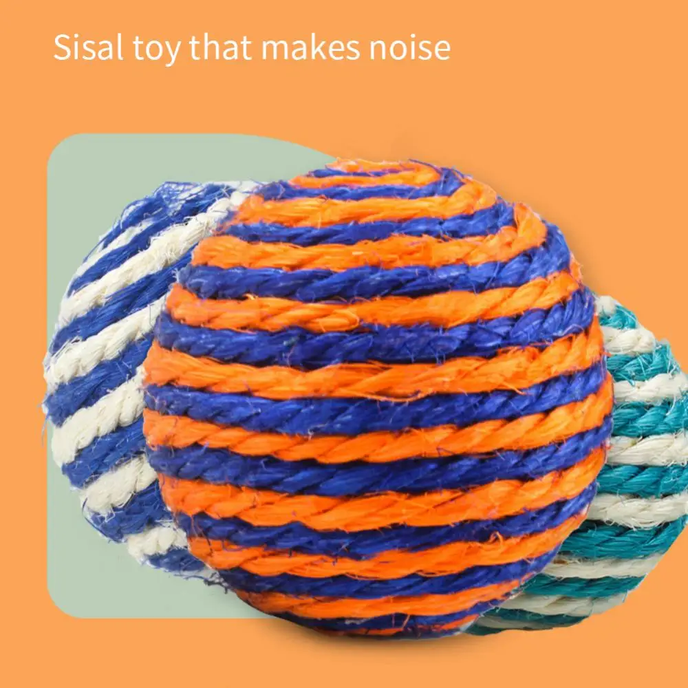 Pet Toy Dog Toys Cat Toys Rope Weave Ball Chewing Catch Interactive Training Toy Dog Accessories Cat Accessories Pet Supplies