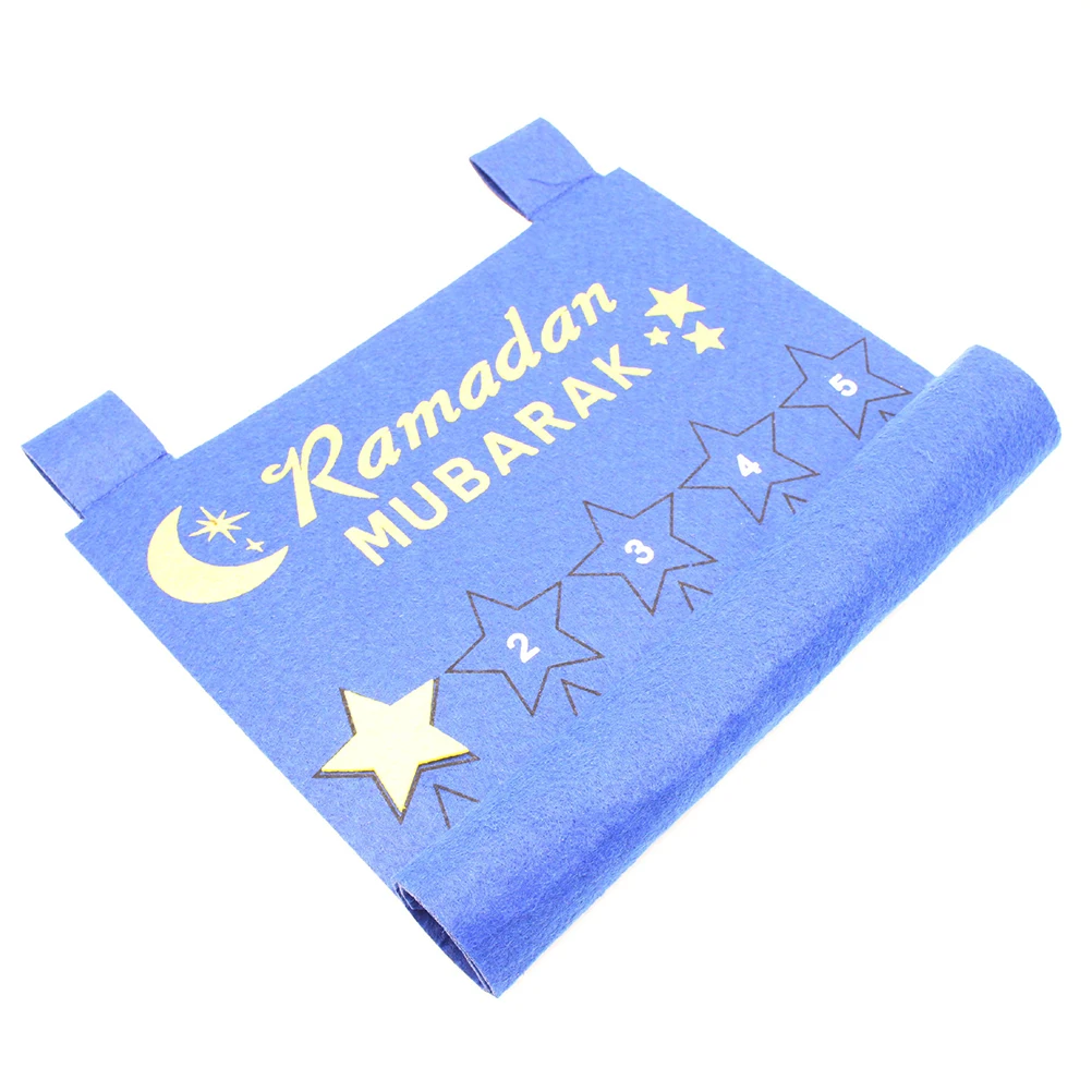 

Fabric Calendar Wall Calendars Hanging Decor Decorate Mubarak Home Eid Countdown