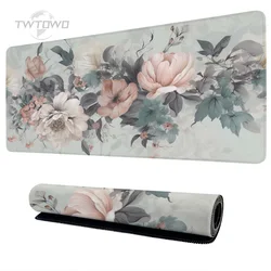 Mouse Pad Gamer Flower Art XL Home New Custom Mousepad XXL Desk Mats Natural Rubber Carpet Office Desktop Mouse Pad
