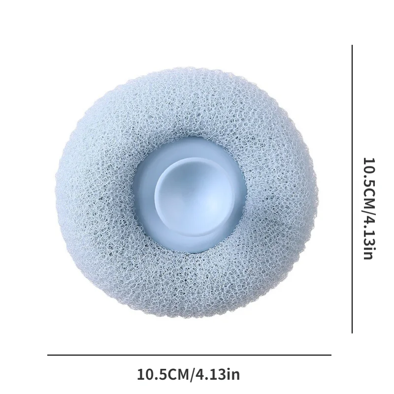 Mesh Bath Sponge Ball With Suction Cup Body Shower Cleaner Massage Bubbler Bathroom Tools