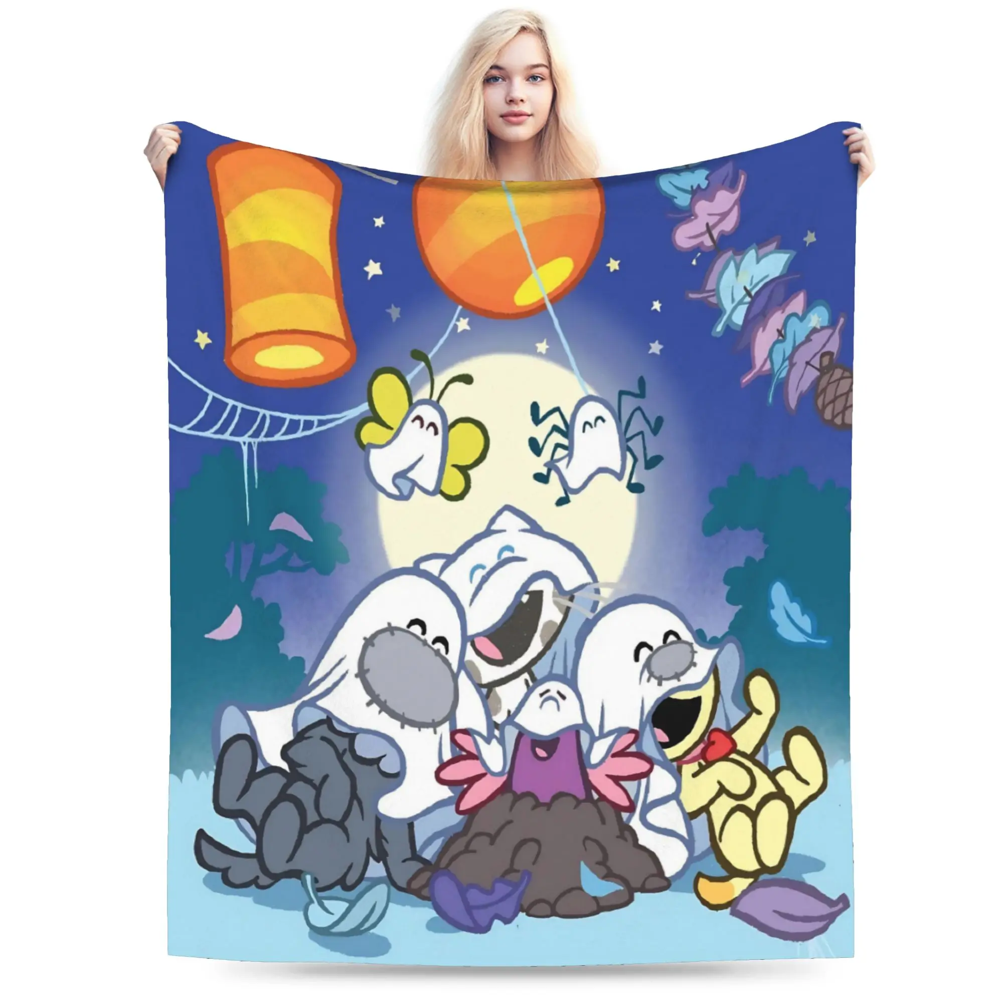Woezels And Pips  Stuff Blanket Soft Flannel  Throw Blankets Cozy Bedspread