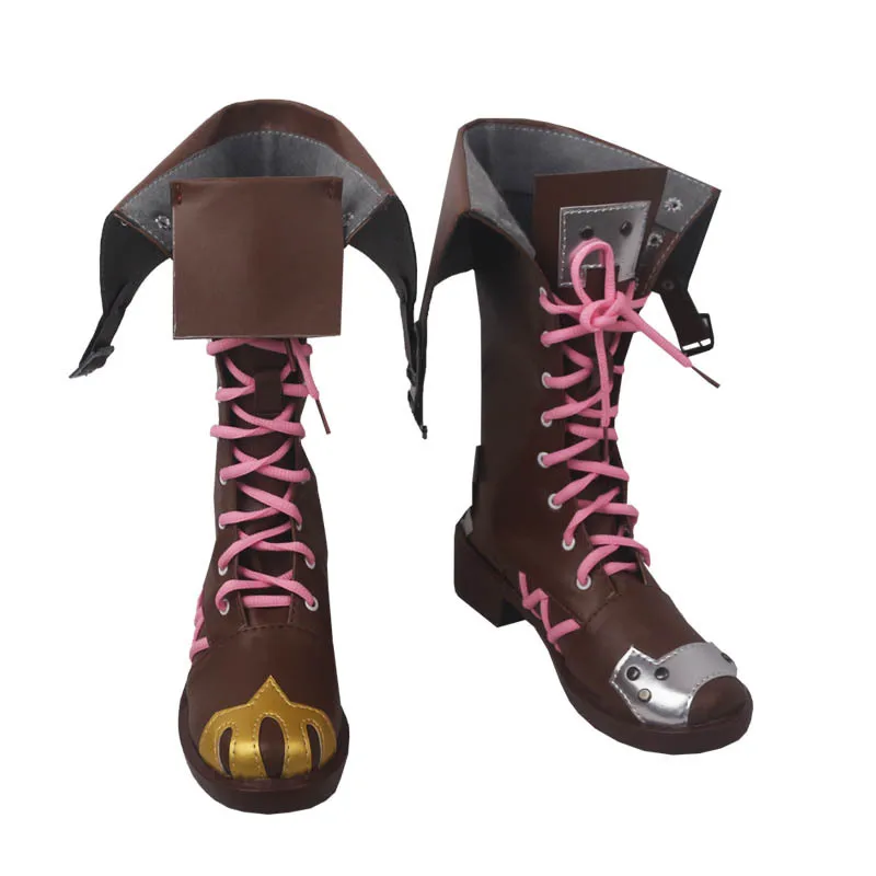 Jeu Jinx Cosplay chaussures bottes hautes talons pour femmes hommes jeu de rôle Halloween carnaval fête accessoires