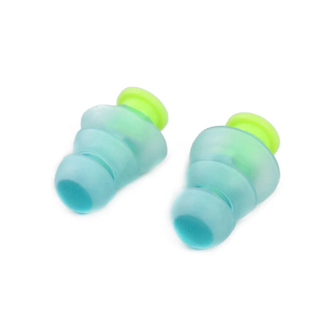 1 Pair Noise Cancelling Earplugs Silicone Hearing Protection Earplug For Learning Sleeping Working