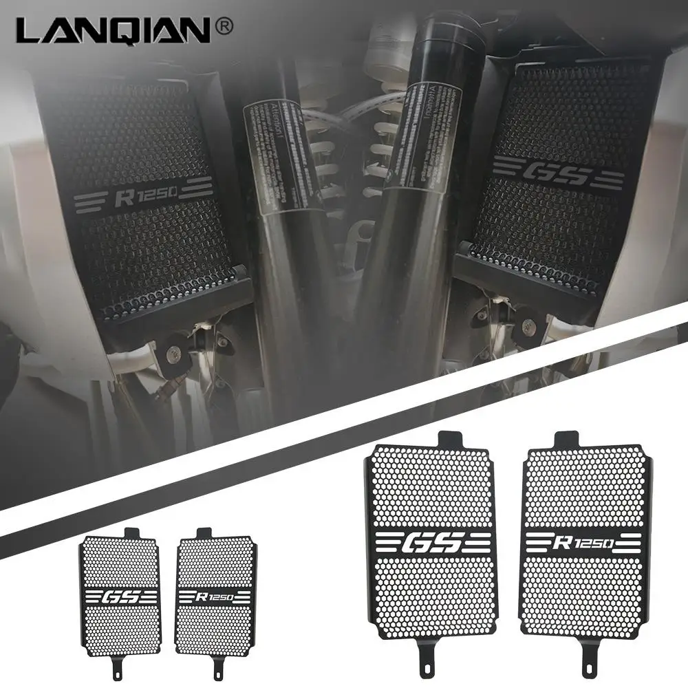 

NEW Motorcycle Radiator Grille Guard Cover Protector For BMW R1250GS Rallye / TE 2019 2020 2021 2022 2023 CNC Oil Cooler Guard