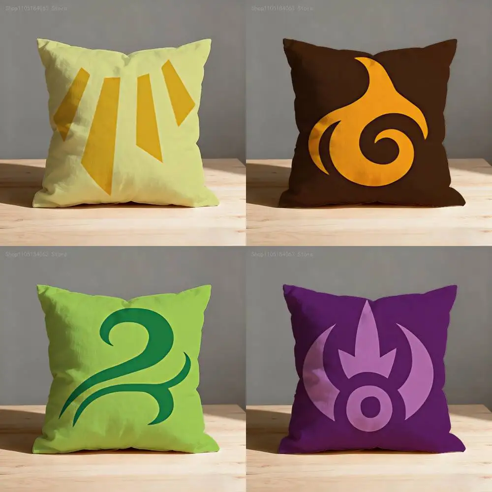

F-Flight Dragon R-Rising Icon Pillow Case Print Polyester Fiber 40X40 cm Home Sofa Throw Cushion Cover Decoration