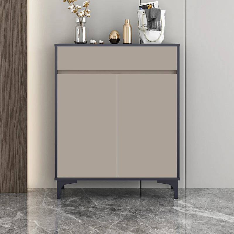 Light luxury shoe cabinet, large capacity storage cabinet at home entrance, modern and minimalist living room storage