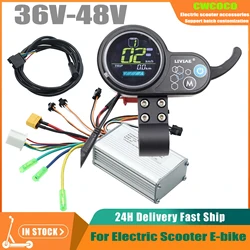 LIVIAE 36V 48V LCD Color Screen Instrument Intelligent Brushless Hall Controller For Electric Scooter Bicycle Accessories