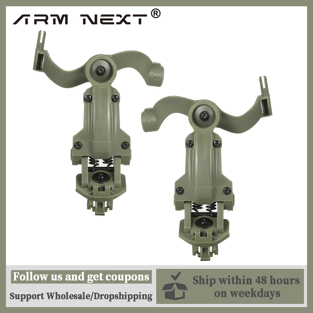 Tiro Fone de Ouvido Kit Suporte Multi-ângulo Rotação Capacete Ferroviário Adaptador Caber Ops Núcleo Arco e Equipe Wendy M-lok Ferroviário Fone de Ouvido Montagem