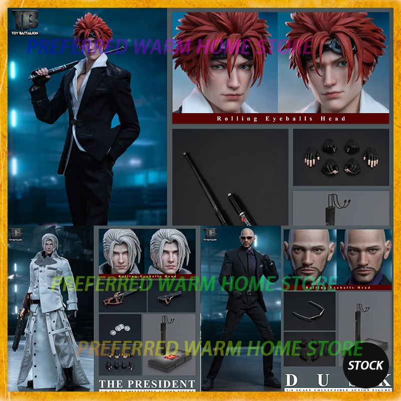 

В наличии: Коллекционные фигурки TOYS BATTALION TB028/029/030 Rufus Reno Rude, подвижные модели, масштаб 1/6, Shinra Electric Power Company