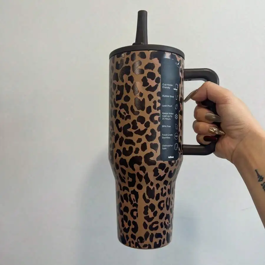 HYDRO-JUG 40OZ Stainless Steel Water Cup And Water Bottle, Classic Insulated Tumbler. Long Lasting Heat And Cold Retention With