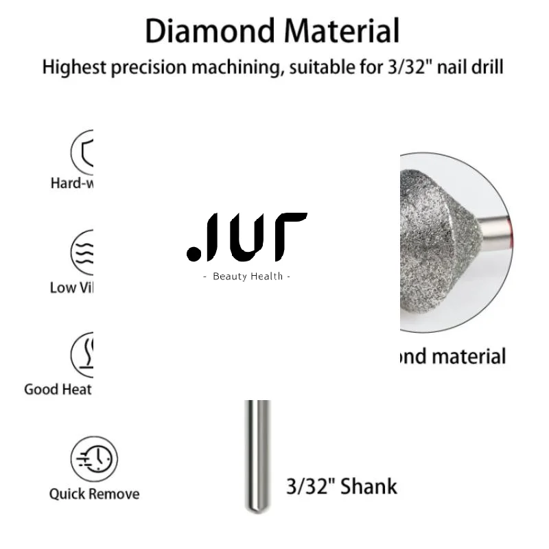 

Nail Drill Grinding Bit Files Rhombus Shape Nail Polish Removal Professional Dead Skin Manicure Tools Pedicure Tool