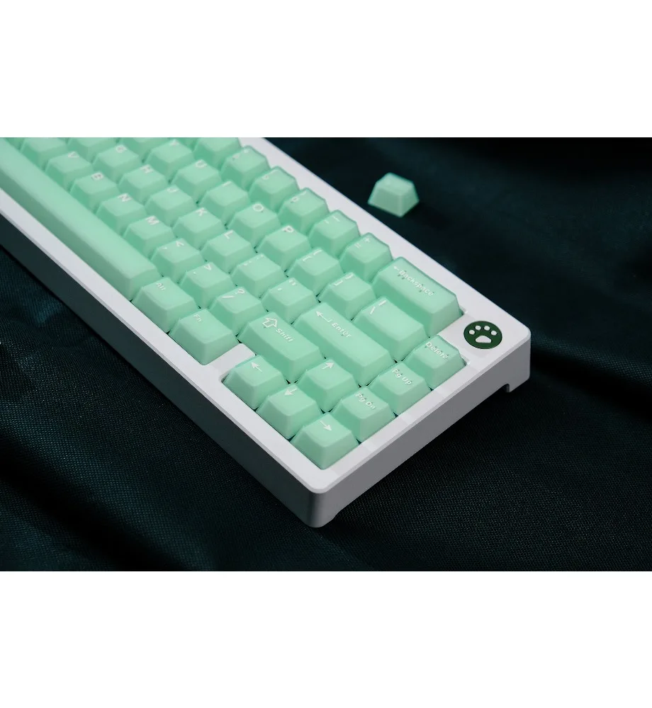 Keycap PBT two-color molding original factory height adaptation 60 sapphire semi-transparent Jinyu 114-key mechanical keyboard