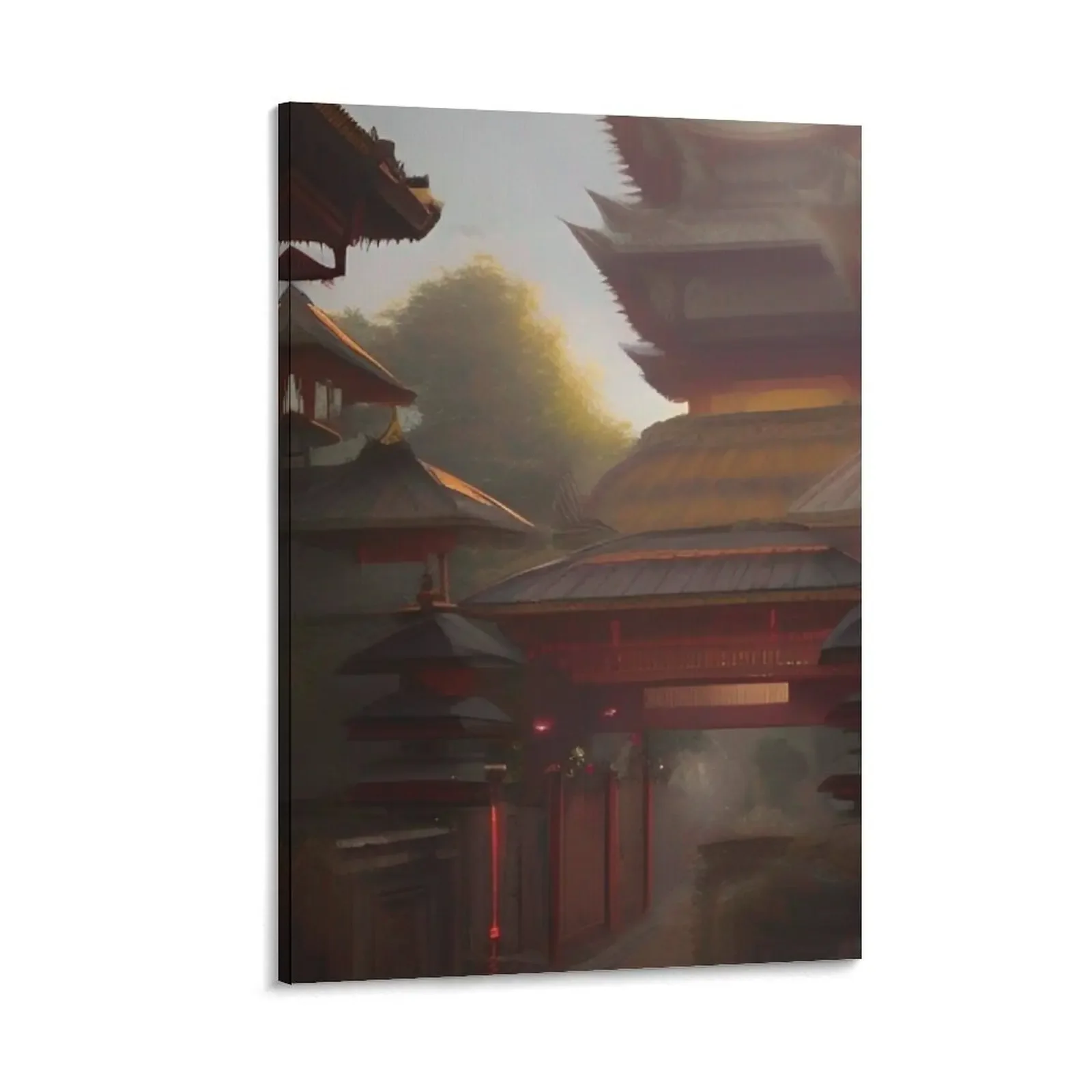 

Bali Temple Art Canvas Painting korean room decor photos for living room decorative pictures for the room living decoration