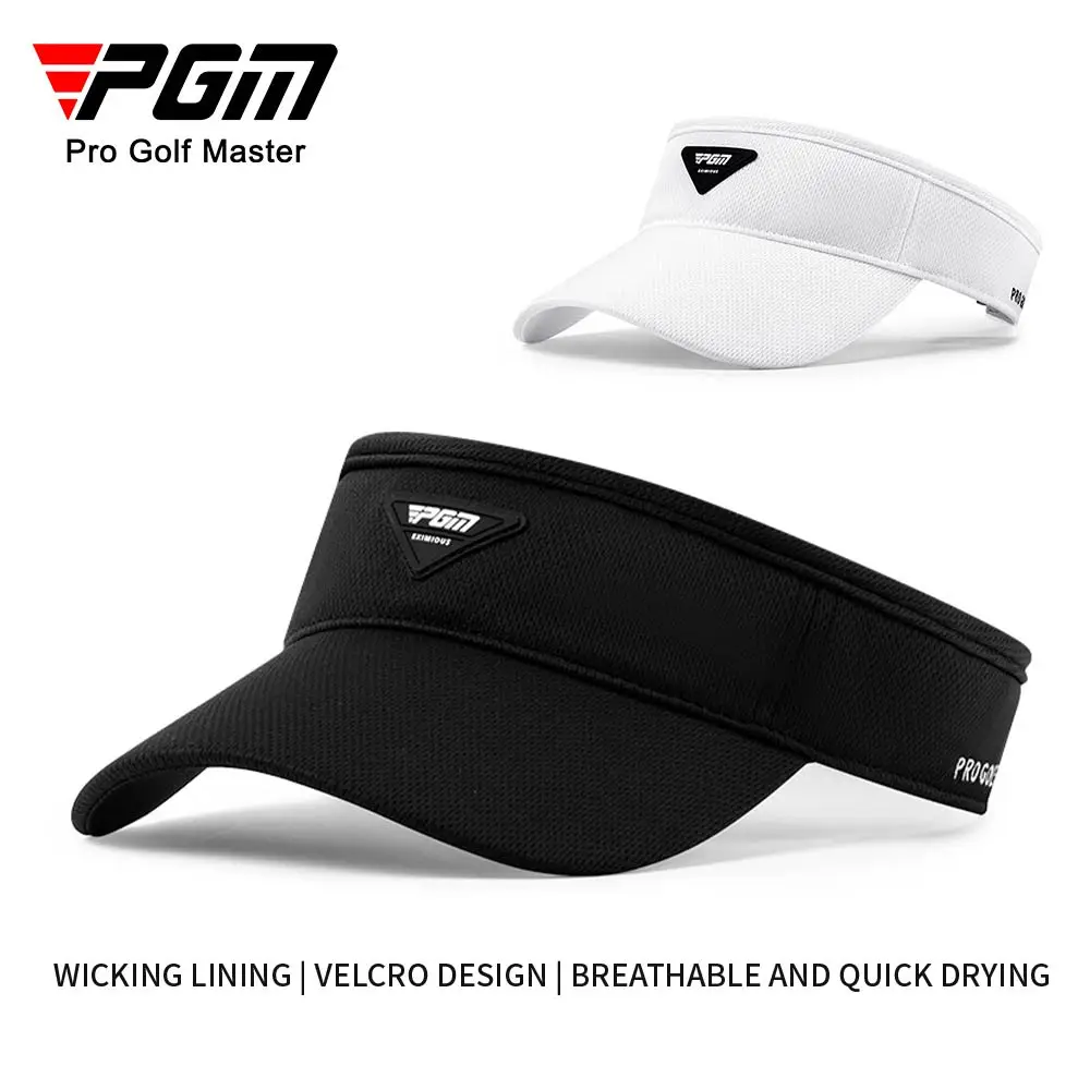 

PGM Golf Cap Men Polyester Fiber Adjustable Sunshade and Sunscreen Headless Hat Breathable Sweat Absorbing Sports Capless MZ063