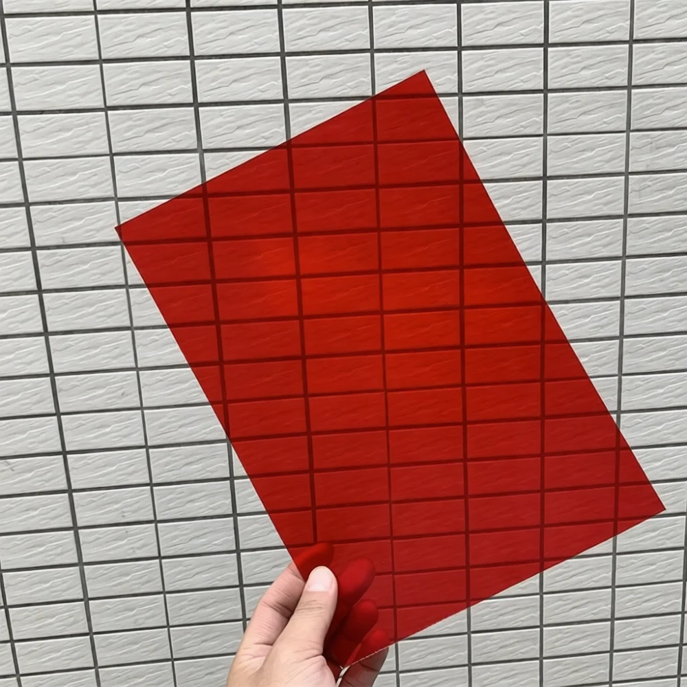 Frosted Translucent PP Plastic Sheet A4 Colorful PVC Art Sheet Diy Crafting Supplies Binding Cover Drawing Mat Protector
