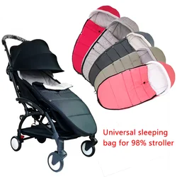 Accesorios universales para cochecito de bebé, bolsa de dormir, calcetín Bilateral con cremallera, a prueba de viento, saco de dormir cálido, reposapiés para Babyyoya