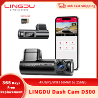 LINGDU D500 Smart Dash Cam 4K Ultra HD Front Dashcam Built-in GPS WIFI Car Camera APP Control Car DVR for BMW E46 Car Accessory