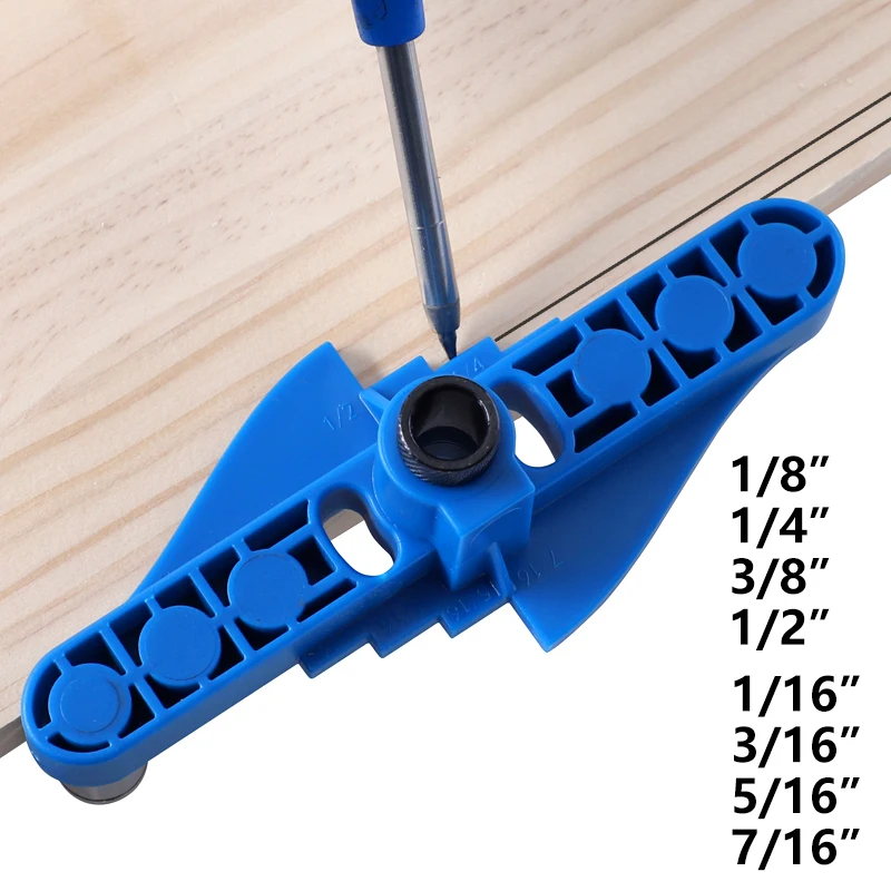Imagem -05 - Carpintaria Pocket Hole Jig Self-centering Scriber Doweling Drill Guia Locator Hole Puncher Ferramenta de Carpintaria mm mm 10 mm