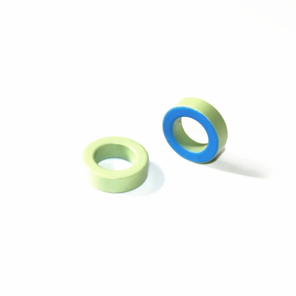 T141-52 Iron Ferrite Toroid Cores 36*22.4*10.5mm For Inductors Iron powder Core  Blue Green Ring