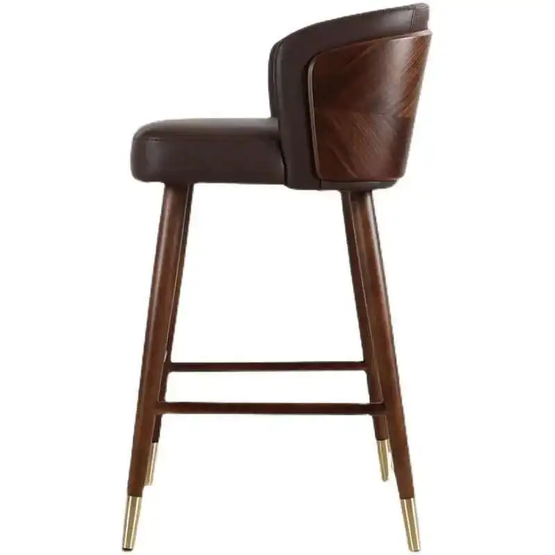 

Nordic Artificial Leather Bar Chairs for Bar Furniture Household High Bar Chair Modern Minimalist Design Leisure Home Bar Chair